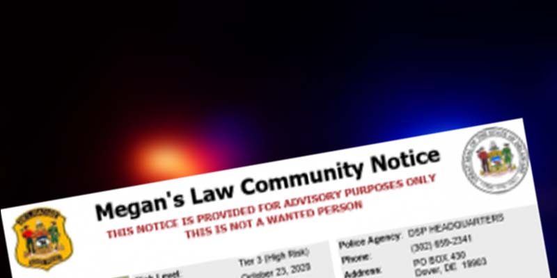 Delaware State Police Warn Public of 5 Homeless Sex Offenders