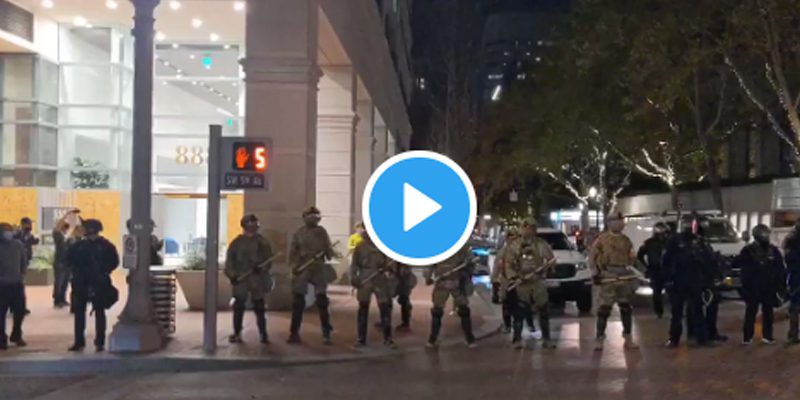 Watch: Oregon National Guard Deployed to Portland As Riots Continue