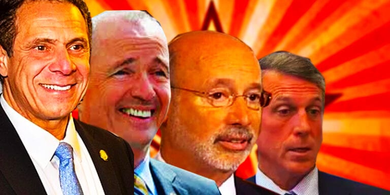 Northeast u. S. Governors form new federation of socialist states to strengthen powers of impending lockdown - photo licensed by shore news network.