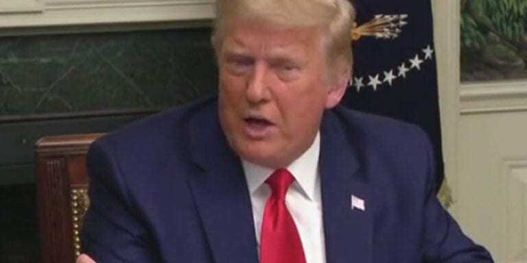 Trump: i just want to stop the world from killing itself, facebook fact checks - photo licensed by shore news network.