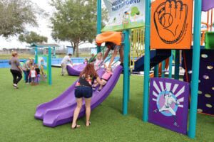 Check out this awesome new ada compliant playground at anderson snow park