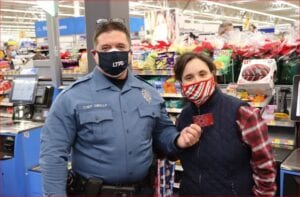 Lacey police chief dibella delivers christmas for walmart shoppers in lanoka harbor