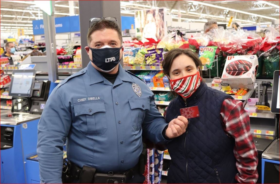 Lacey Police Chief DiBella Delivers Christmas for Walmart Shoppers in Lanoka Harbor