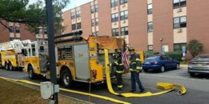 Fire at brick housing authority apartment building forces evacuation of elderly tenants
