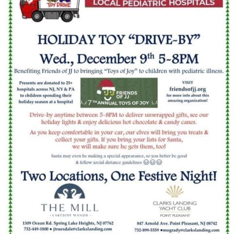 Clarks landing and the mill lakeside manor holiday toy “drive by” - photo licensed by shore news network.