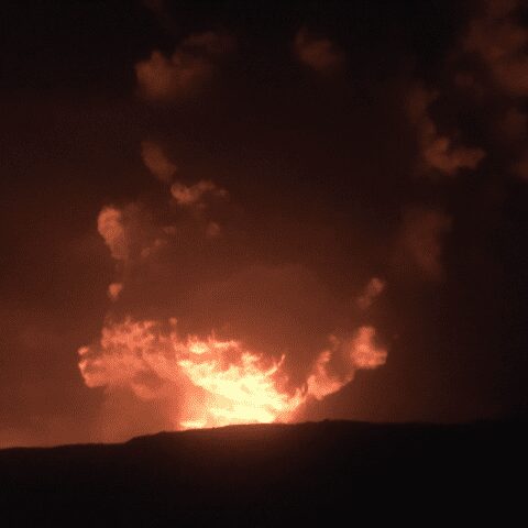 Mt. Kilauea erupts during series of earthquakes - photo licensed by shore news network.