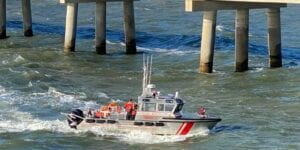 Photos show tractor trailer that drove off chesapeake bay bridge