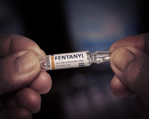 A vial of fentanyl