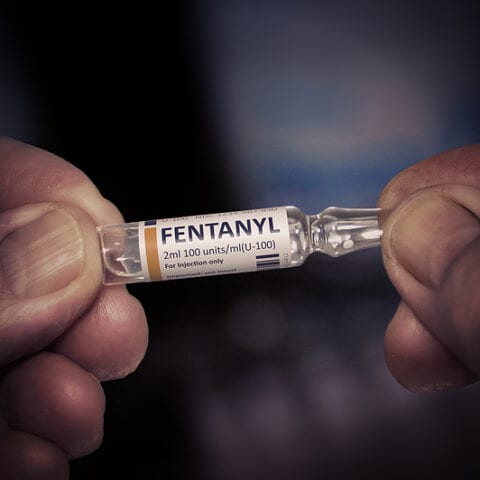 A vial of fentanyl