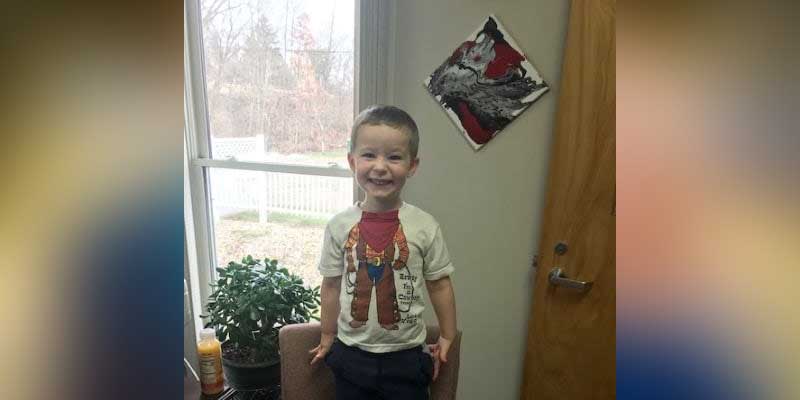 A little boy and his dog were abandoned at cemetery days before Christmas