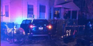 Paterson police chase ends with car into home