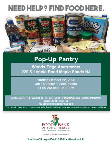 Woods Edge Apartment Homes to host Pop-Up Mobile Pantry Program