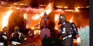 Firefighters battle blaze at home in west wills