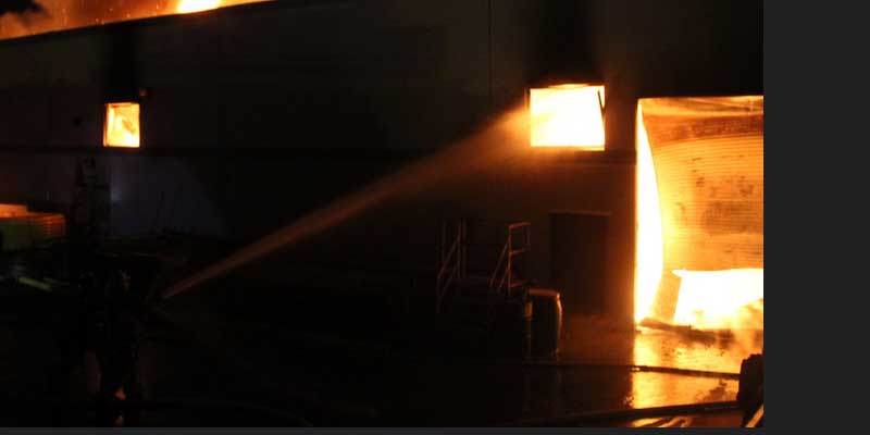 Business destroyed by fire in Chatsworth