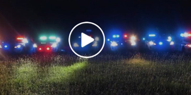Watch as police cars light up for Christmas, synchronized to "A Mad Russian's Christmas"