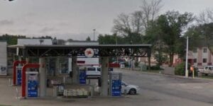 Man has car stolen by armed car thief while stopped at madison gas station