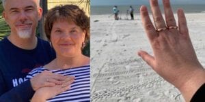 Ring finders find couple's lost wedding ring on clearwater beach lost on thanskgiving