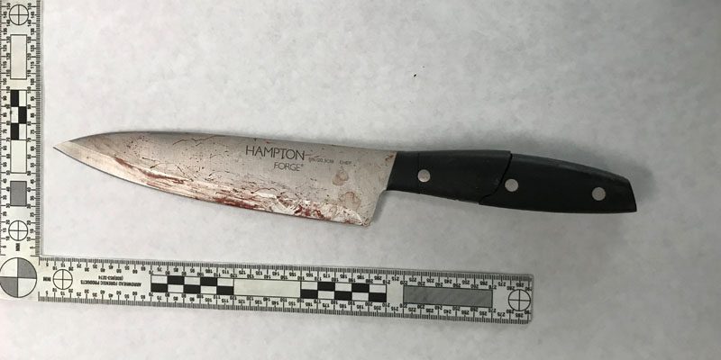 Man stabbed neighbor in head with knife