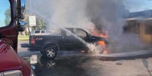 St. Lucie firefighters battle blaze