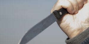 Man kicks in door in jackson, stabbed two occupants
