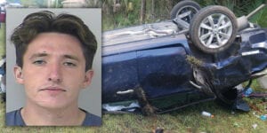 Port st. Lucie car thief crashed stolen vehicle during police pursuit, crawled out, got tased