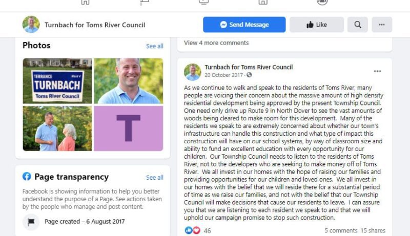 Toms River Democrats Ask Attorney General to Silence Those Who Oppose "Lakewood Style Development"