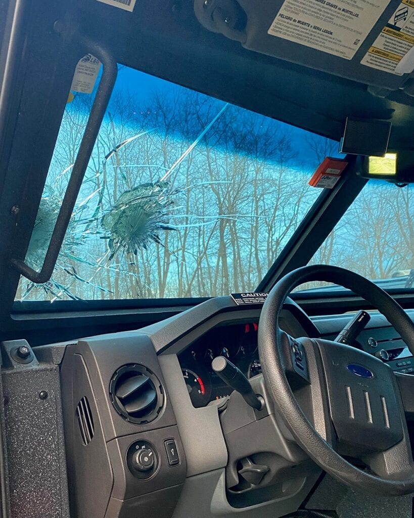 Bearcat bullet proof window saves life of Howard County police officer
