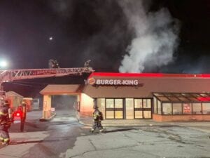 Fire at allentown burger king saturday night