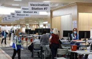 Two new jersey covid-19 vaccines mega sites closed because there were no vaccines to give