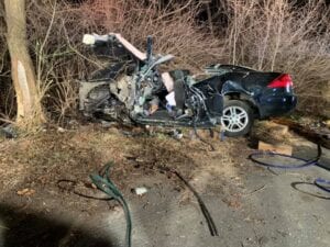 Minquas firefighters rescued entrapped driver monday night