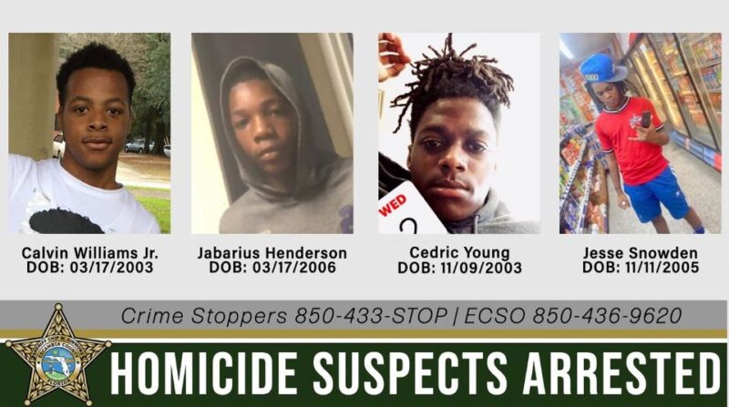 Four Teens Charged With Capital Murder of 61 Year Old Man in "Drug Rip Off" in Pensacola