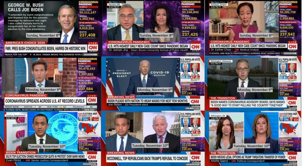 Did CNN remove COVID-19 ticker after Joe Biden Inauguration?