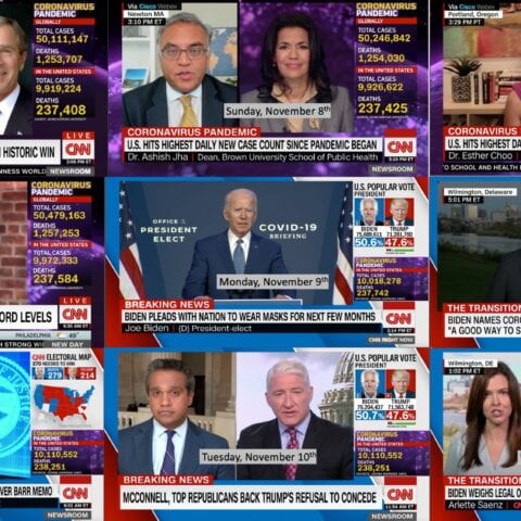 Did cnn remove covid-19 ticker after joe biden inauguration? - photo licensed by shore news network.