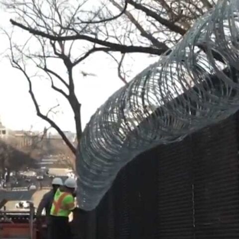 U. S. Capitol resembles war ravaged banana republic, cold war communist country ahead of biden inauguration - photo licensed by shore news network.