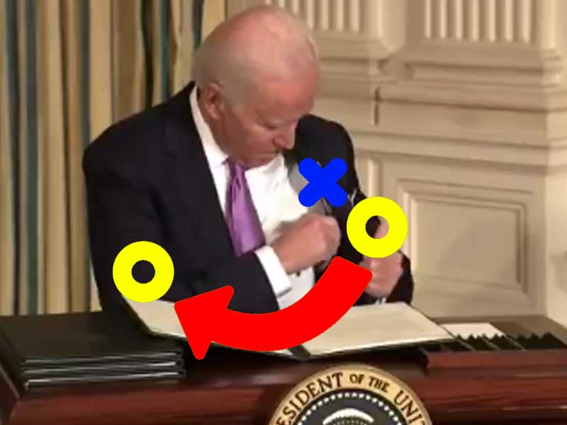 Sports Final Score: Joe Biden's Pen 1 Joe Biden 0 as ink stick scores big win against President