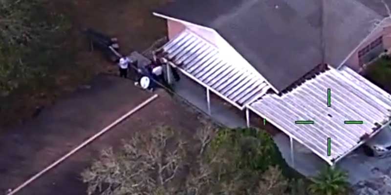 Watch: Car thief leads police on high speed chase, hid in recycling bin