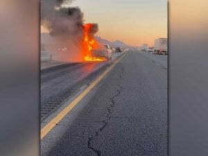 Off duty los cruces police officers aid motorist, truck fire