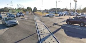 Family of seven rushed to hospital after vehicle crashed with amtrak train