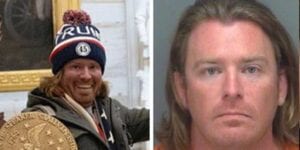 Three men charged by feds in connection to violence at capitol protest including man who stole house lectern