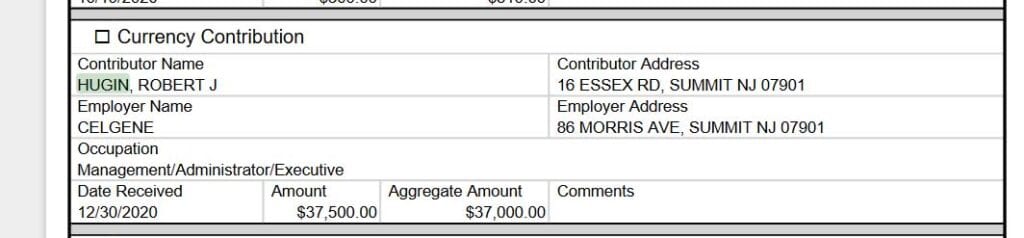 State report shows Bob Hugin paid at least $74,000 for support, votes in state GOP chairman's election that he lost
