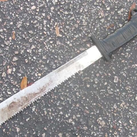 Machete-wielding suspect charged for terroristic threats at wilmington park and ride - photo licensed by shore news network.