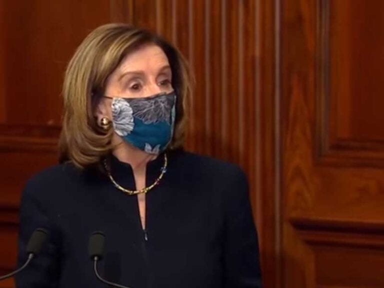 Nancy pelosi tells story of how grandkids say "open biden" to open doors - photo licensed by shore news network.