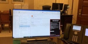 D. C. Protesters storm nancy pelosi’s congressional offices, staffer’s laptop shows email of “pending revolution”