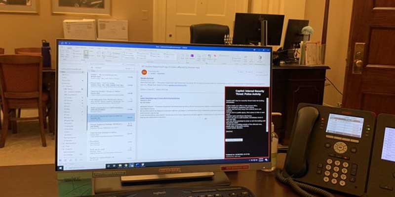 D.C. Protesters Storm Nancy Pelosi’s Congressional Offices, Staffer’s Laptop Shows Email of “Pending Revolution”