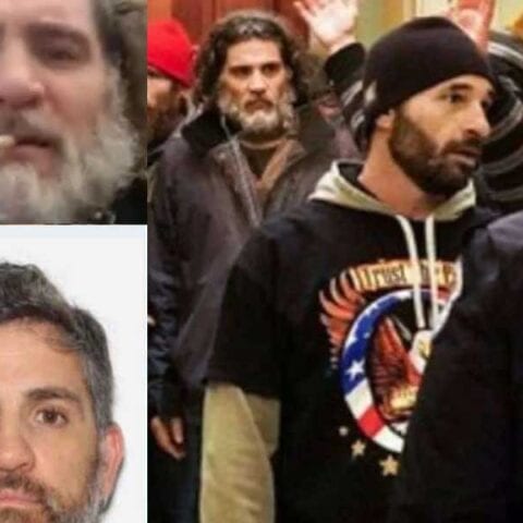 New york capitol protester, proud boys member smoking cigar during capitol incursion arrested - photo licensed by shore news network.