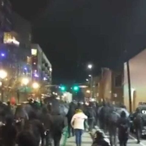 Biden, democrats silent on violent attack at portland federal building overnight - photo licensed by shore news network.