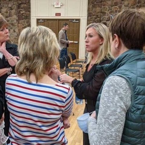 Marjorie taylor greene rips dc democrats after hosting town hall in rome - photo licensed by shore news network.