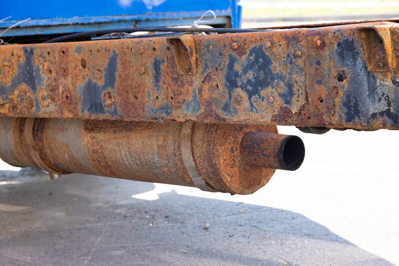 Lacey resident discovers his delivery truck exhaust system was stolen