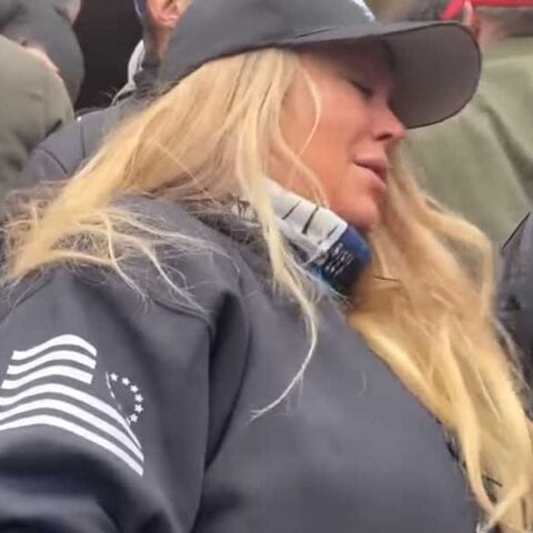 New jersey woman on front line of capital assault called for "more men, not women" to overtake police - photo licensed by shore news network.