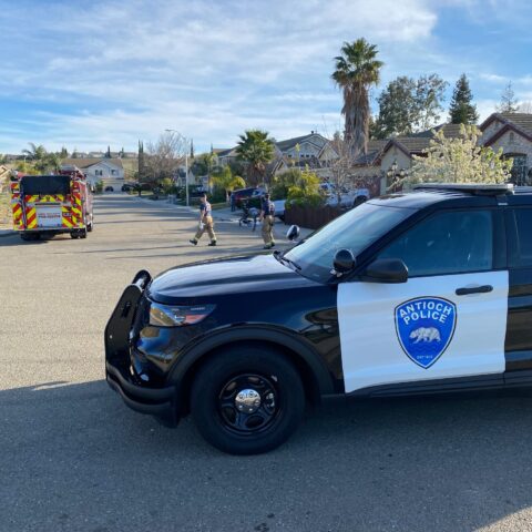 Antioch police use aerial drone to find knife wielding suspect in residential neighborhood - photo licensed by shore news network.